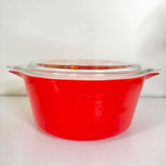 Vintage Pyrex Friendship Collection 474 1.5 Qt Round Covered Casserole With Lid - Picture 2 of 11